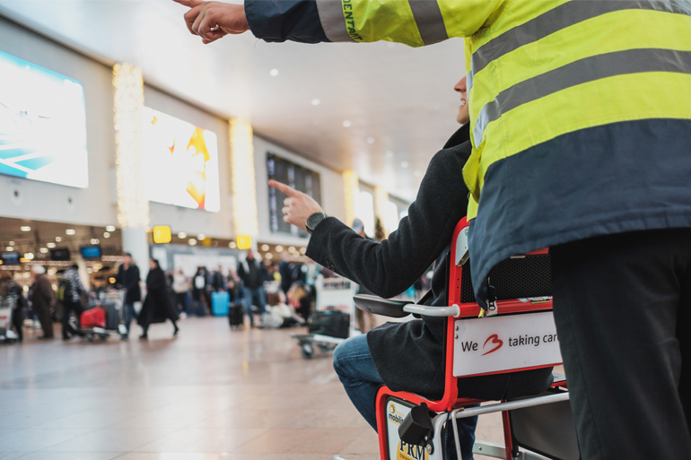 Facilicom Airport Services, luchthavensector, economie, passagiers, werknemers, luchtvaartmaatschappij, facilitaire diensten, beperkte mobiliteit, beperking, alleenreizende minderjarigen, vlucht, PRM-assistentie, assistentie, reisbureau, Movi+, ESF, Facilicom Airport Academy, PRM, safety awareness