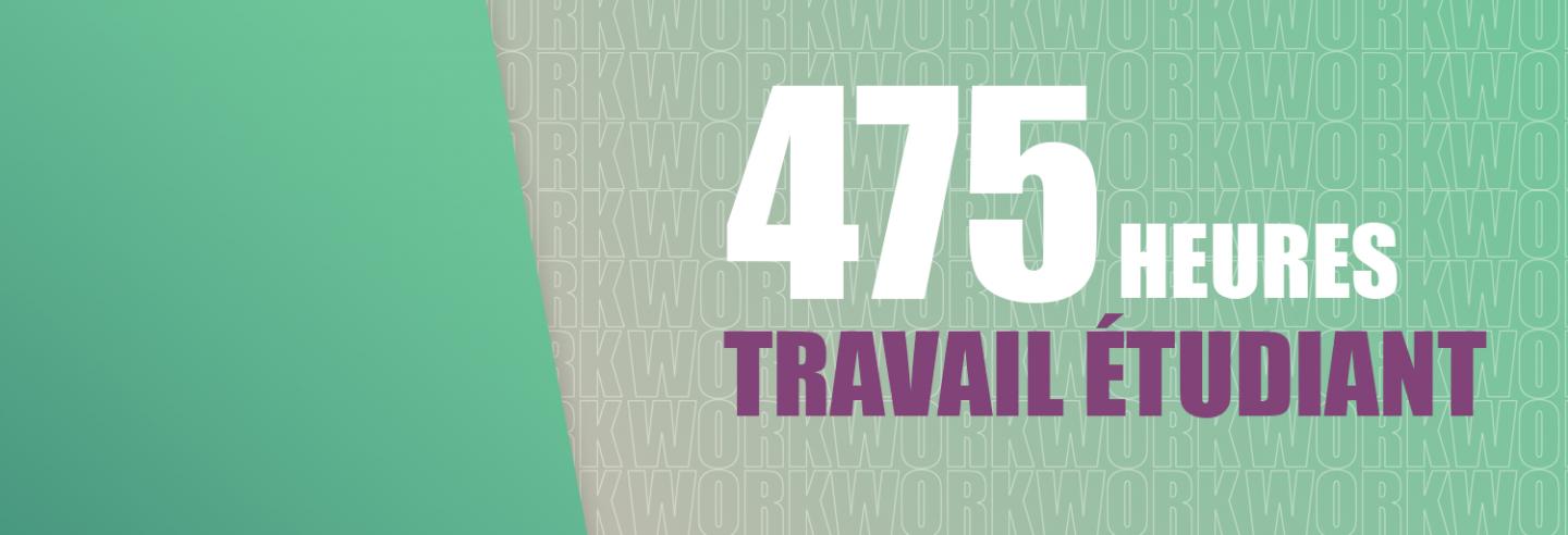 475 heures travail étudiant chez Facilicom