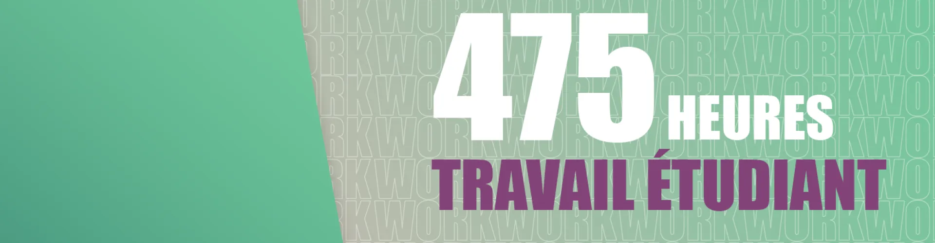 475 heures travail étudiant chez Facilicom