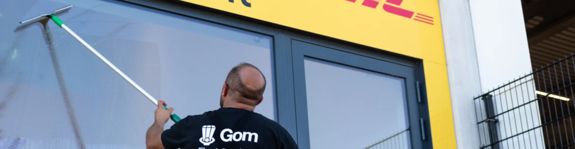 ramenwasser Gom bij DHL klant