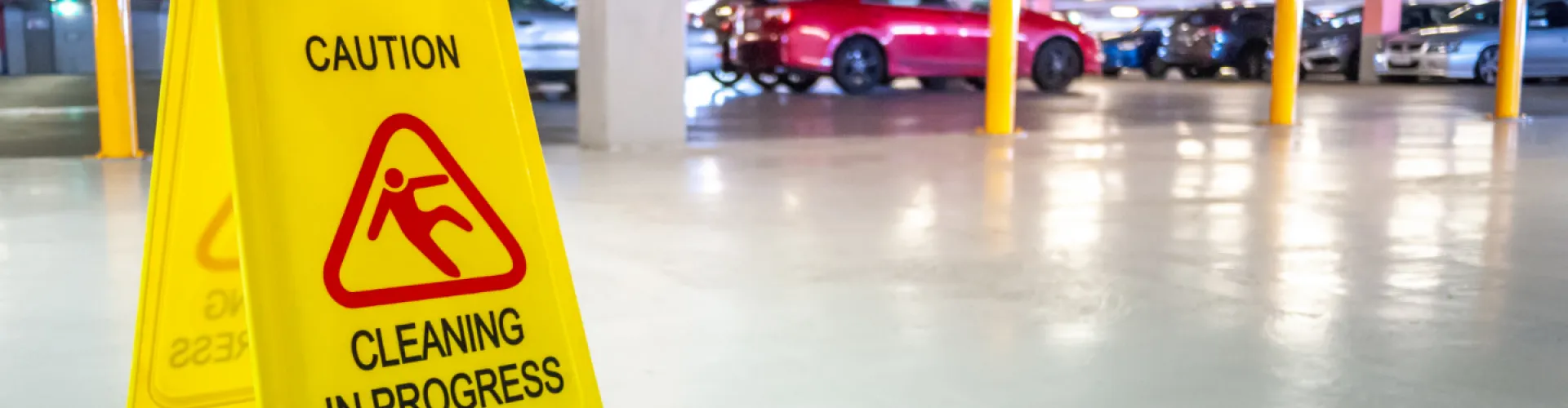 bordje schoonmaken parking opgepast