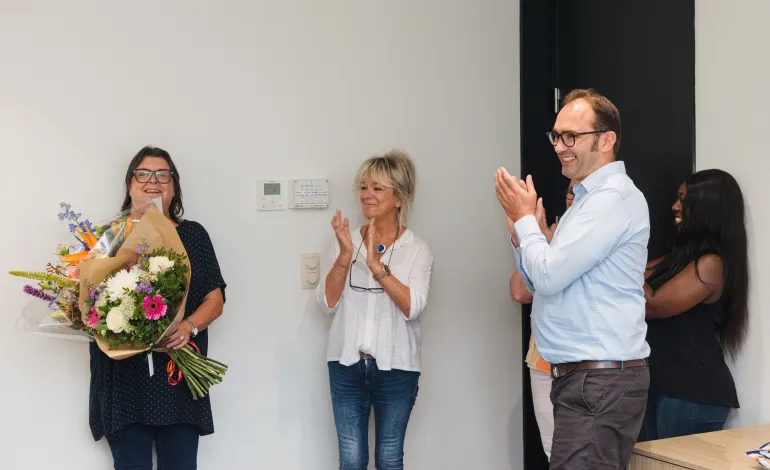 Collega langst in dienst