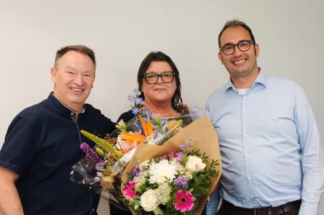 Collega langst in dienst