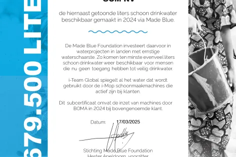 Made Blue certificaat 2025